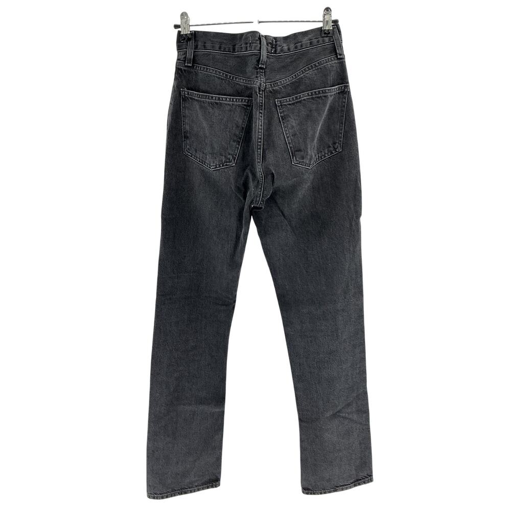 Agolde Vintage Washed Black Lana Straight Denim Jeans Size 23 - Picture 3 of 4